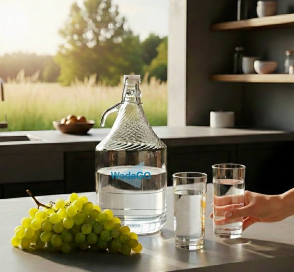 Butelka szklana 5L do wody pitne